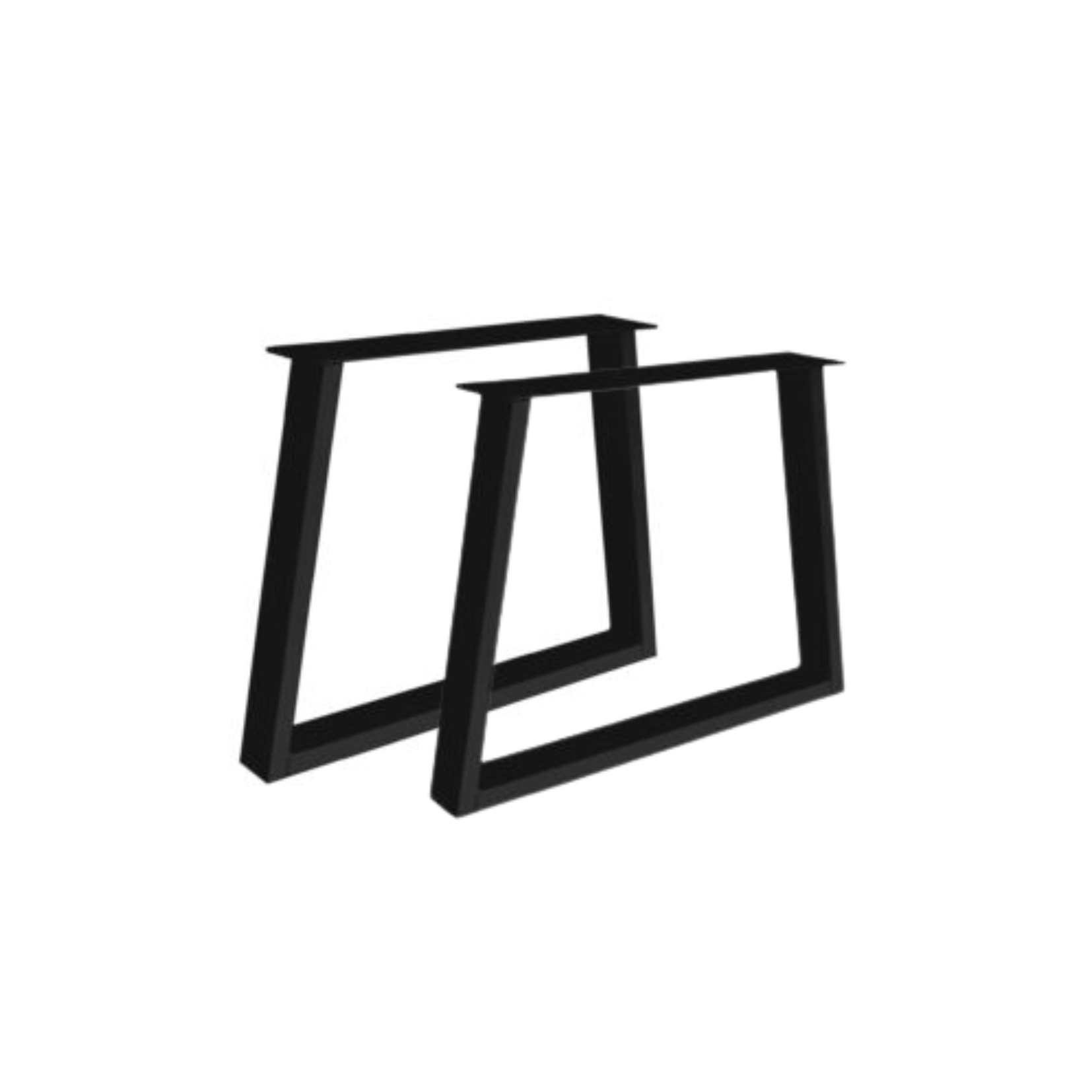 Stalen Trapeze poot Zwart