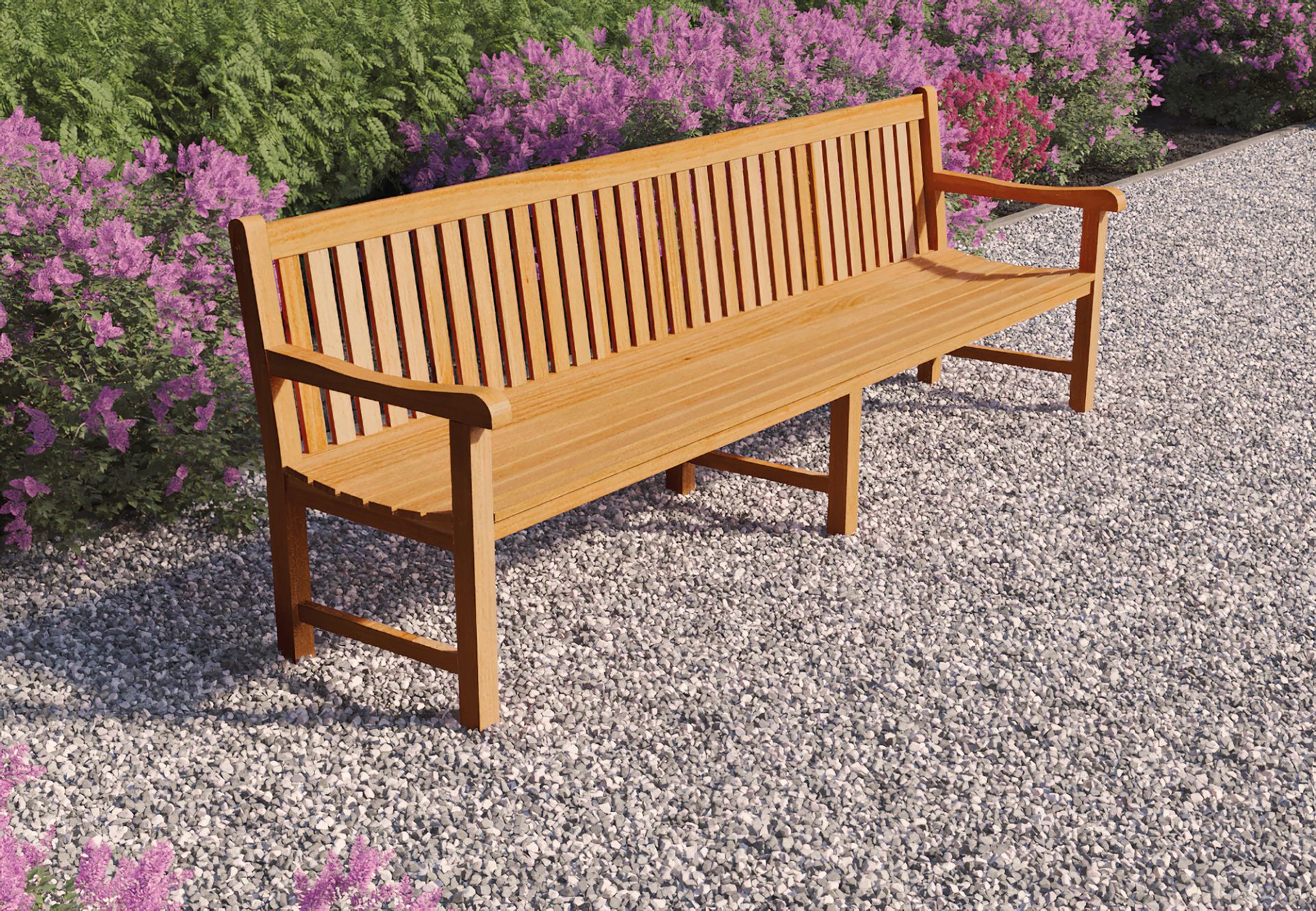 Teak Parkbank Norwich 300cm