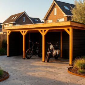 Met 3x zwarte zij- en 3x achterwand